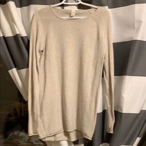 Beige long sleeve sweater